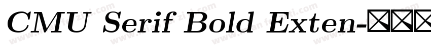 CMU Serif Bold Exten字体转换
